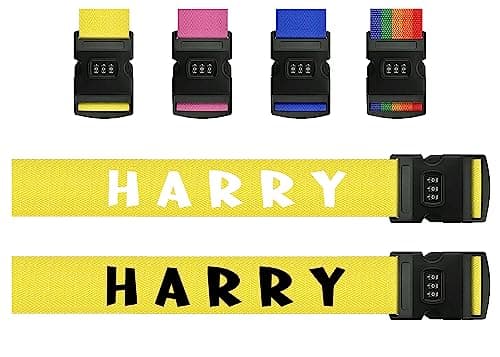 Lockable Personalised Luggage Strap for Suitcases Travel Belt Tag 3