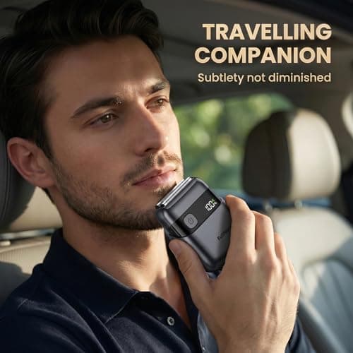 Foil Shaver, Electric Shavers for Men,10000 RPM Close & Smooth Daily Shaving, Wet & Dry Electric Razor with 90 Min Runtime, USB-C Fast Charge, IPX7 Waterproof for Travel, Shower & Home Use, Black — view 5