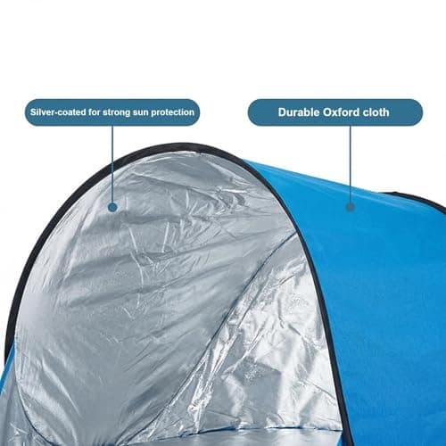 Outdoor Shade Cover - Beach Canopy for Relaxation | Foldable Tanning Chair with Compact Tent, Portable Sun Shelter, Easy Setup Gear, Poolside Comfort Accessory for Women Dad — view 6