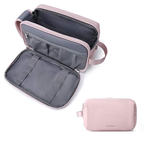 BAGSMART Men's Wash Bag, Large Capacity Travel Toiletry Bag & Wet Pocket