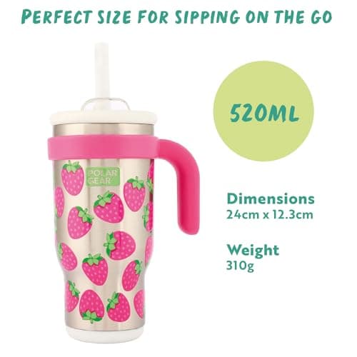 Polar Gear 520ml Travel Insulated Tumbler with Straw and Lid - Spill-Proof — view 4