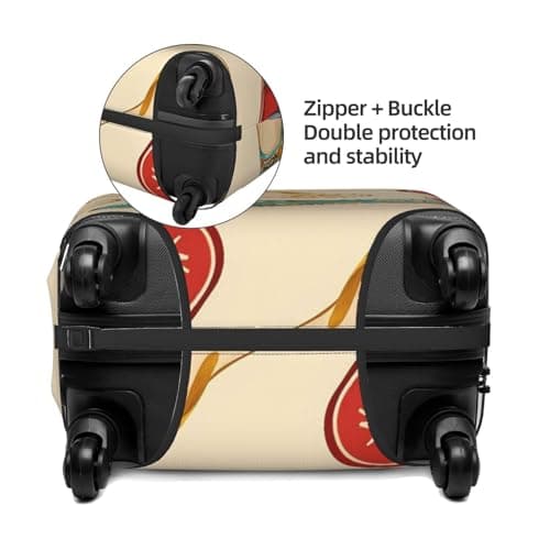 ZSUUGJ Summer Sandals Pattern Elastic Luggage Protector, Dustproof and Scratch-Resistant Travel Case Cover, Fits 18–32 Inch Suitcases — view 4