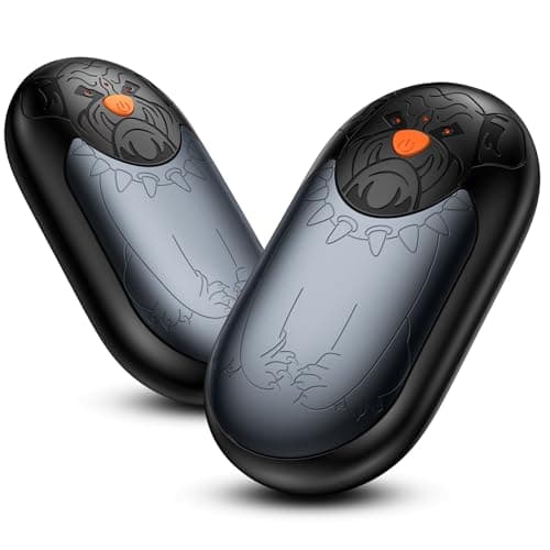 24 Hr Heating Hand Warmer Rechargeable 2 Pack | 6000mAh Electric Hand Warmers with 3 Heating Modes, USB Reusable Portable Pocket for Women Men Camping Hunting Golf(Grey)