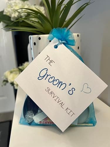 Groom-to-Be Survival Kit – Wedding Day Emergency Gift Bag for Him | Funny Novelty Groom Gift | Engagement, Stag Party or Wedding Morning Keepsake Wedding Favour — view 5