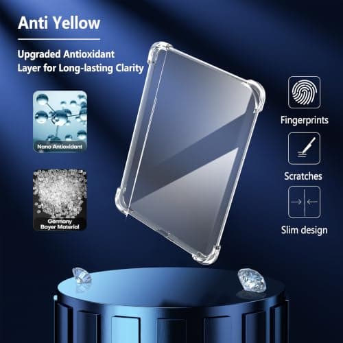 Anoowkoa TPU Case for 7" Kindle Paperwhite 12th Generation 2024 Case Clear with Built-in Camera Lens Protector Thin Transparent Protective Back Cover Soft Flexible Bumper Hybrid Silicone Case — view 5
