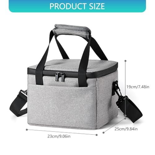 Piceioep Sturdy Oxford Fabric Projector Storage Bag with Accessory Compartments Travel Organiser for Specific Models Projector Accessory Bag — view 3