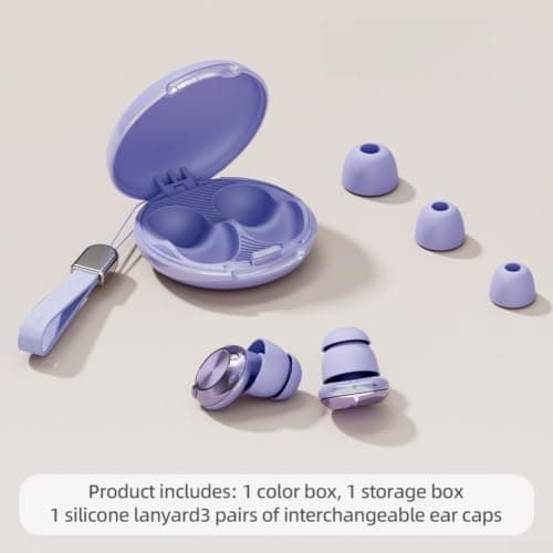 Travel Flight Earplugs Soft Cushion for Comfort(Beige) — view 3