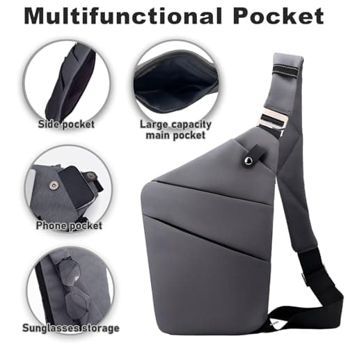 BIRDDIE Anti Theft Travel Bag, One Shoulder Large Capacity Cross-body Bag — view 2