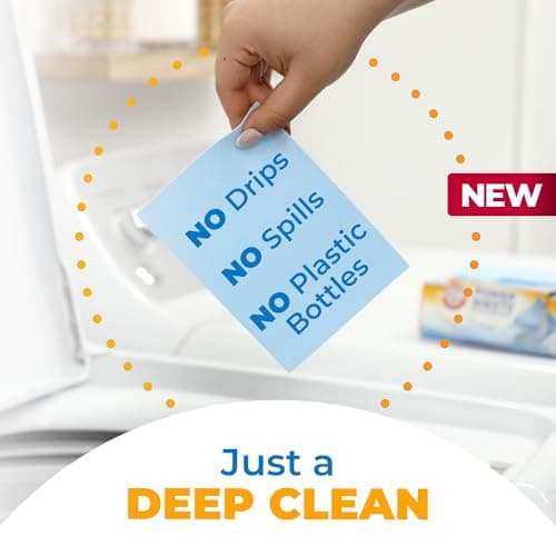 Arm and Hammer Power Laundry Detergent, Fresh Linen Laundry Sheets 50ct, up to 100 Small Loads, Ultraconcentrated Washing Detergent for deep clean, Laundry Detergent for Washing Machine — view 2