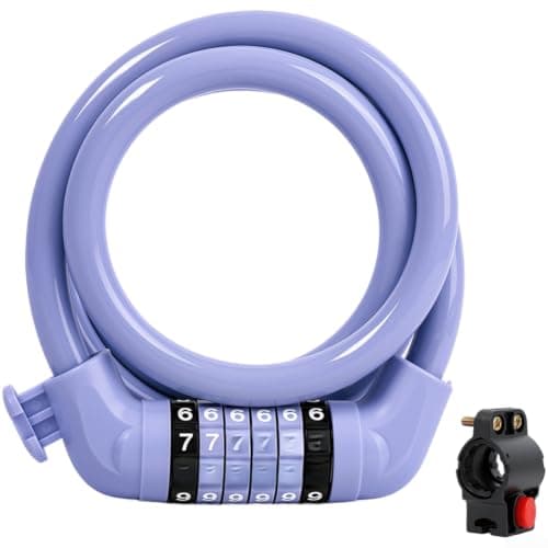 Bicycle Lock 6 Digit Combination Cable Lock For Bike Motorcycle