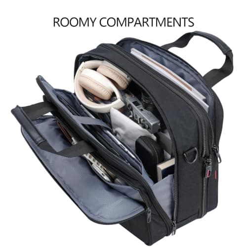 VANKEAN Laptop Briefcase Men 17 Inch Laptops Messenger Bag Travel Business — view 6