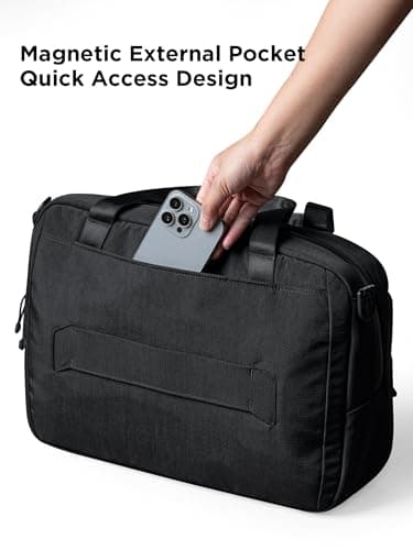 ALPAKA Bravo Brief Multifunctional Urban Briefcase Messenger Bag, Black — view 6