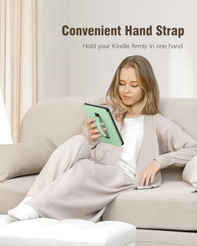 MoKo Case for 7" Kindle Paperwhite 12th Gen 2024 & Colorsoft, Agave Green — view 3