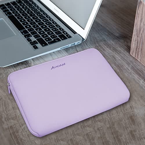 Aucase Laptop Case Sleeve 13.3 14 Inch, Thickest Lightest Water Resistant Neoprene Protective Laptop Bag for Men and Women, Compatible with MacBook 15.3''/ Air 15'' M3 M2, Chromebook — view 5