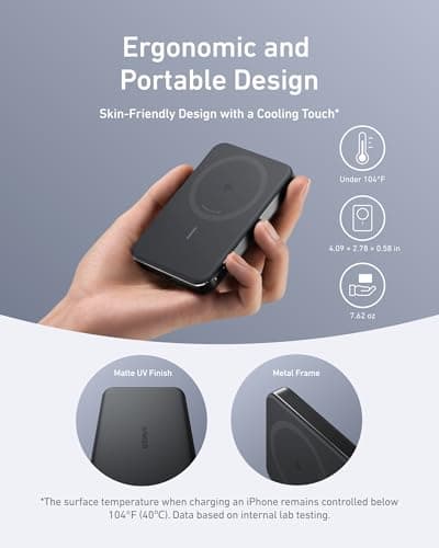 Anker MagGo Power Bank, 10,000mAh Qi2-Certified 15W Portable Charger — view 4