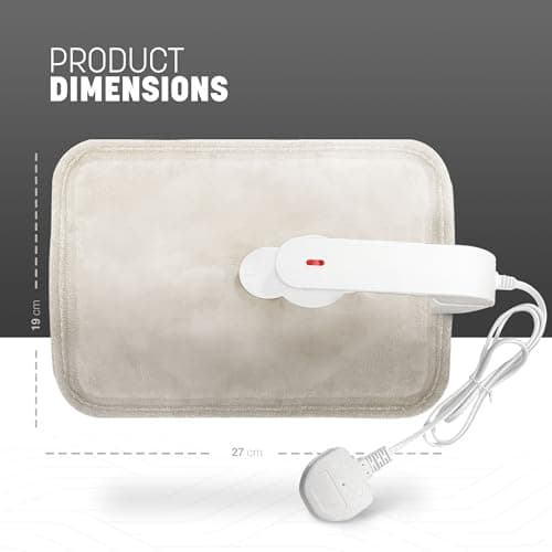 KEPLIN Rechargeable Electric Hot Water Bottle Soft & Cosy Bed, Hand & Body Warmer - Fast Heating, Auto-Shut Off Function, Over-Heat Protection & No Refill Heat Pad - 1 Year Warranty (Cream) — view 2