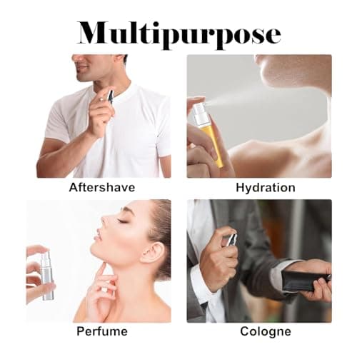 2 Pcs Perfume Atomiser,Perfume Travel Bottle,5ml Portable Travels Aftershave Atomisers Refillable Mini Metal Perfumes Spray Bottle for Men,Woman Bottom Filling Small Fragrance Decanter(Black & Blue) — view 3