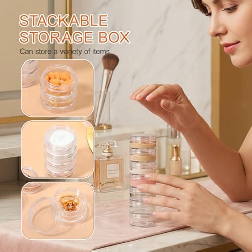 Artibetter 7 Day Organizer Weekly Pill Box 2-Pack Large Compartments Travel Medication Case Storage for Vitamins Home Use — view 5