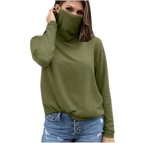 Slxbear Women's UPF 50+ Sun Protection Cooling Shirts Hoodie with Mask Casual Outdoor Tops Lightweight Pullover Shirts Long Sleeve Rash Guard Hiking Tops Versatile Blouse Mint Green XL