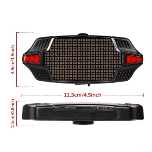 Lastdaytime USB Rechargeable Scooter Taillight With Brake Sensor Light — view 2