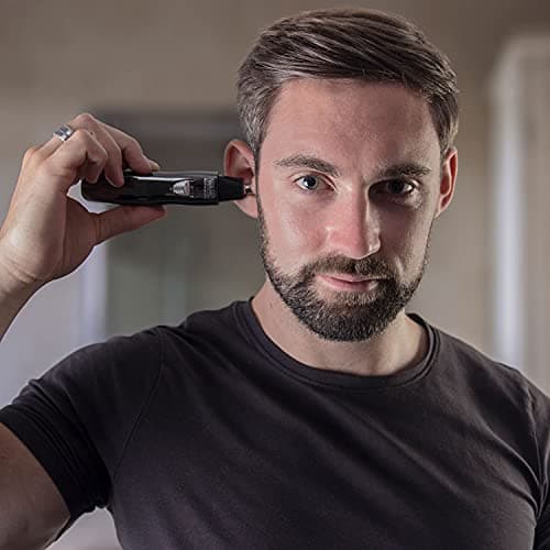 WAHL 3 in 1 Personal Trimmer, Nose Hair Eyebrow, Painless Eyebrow and Facial Hair Trimmer for Men Women, Rechargeable, Washable Heads, Black — view 5