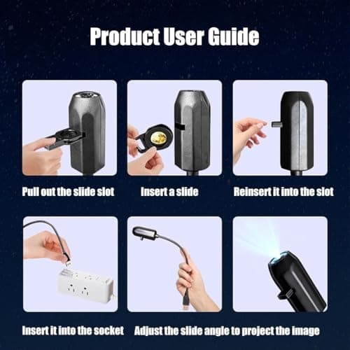 Plug-and-Play HD Star Projector, 360° Rotating USB Galaxy & Moon Projector Night Light, Planetarium Star Projector for Relaxing Meditating Bedroom Kids Room Living Room Ceiling Wall(Butterfly Ocean) — view 6