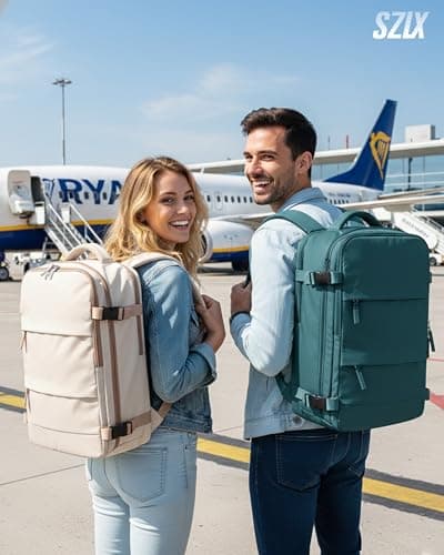 SZLX Vacuum Backpack Travel Bag with Pump,New Ryanair Cabin Size Bag 40x30x20 Backpack Wizz air, Ryanair Cabin Bags 40x30x20 Underseat Carry-ons Travel Backpack Cabin Size Women Men Fit 14 Inch Laptop — view 2