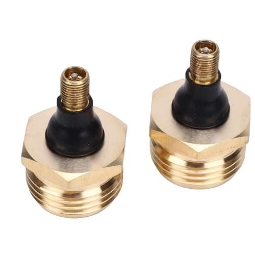 Blaihild Brass RV Blow Out Plug 1/2 Inch Schrader Valve Adapter for Winterizing - RV Air Compressor Adapter Tool for Travel Trailers Sprinkler Systems Freeze Protection — view 3