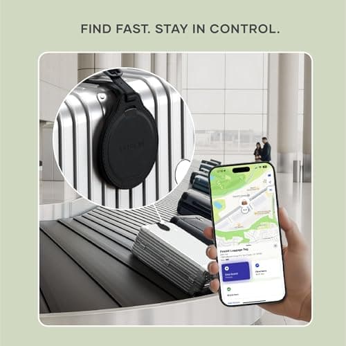 SATECHI FindAll™ Luggage Tag, Find My Compatible for iPhone & iPad, Black — view 4