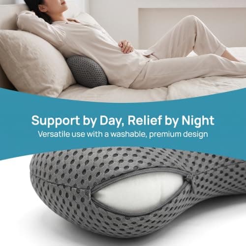 HXSYKJDM Lumbar Support Cushion – Memory Foam Back Support, 46x23x11cm — view 3