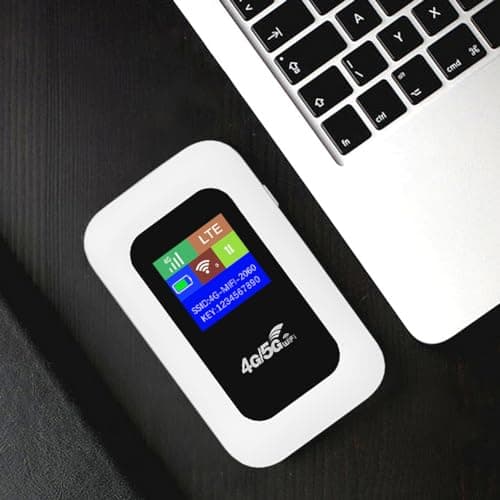 LYEAA 4G LTE Mobile WiFi Router with SIM Card Slot 150Mbps Mini Hotspot (LCD Asian) — view 3