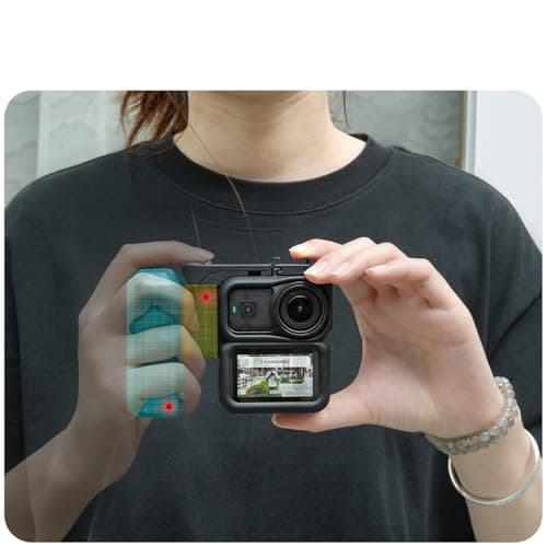 Lightweight Camera Cage with Comfortable Grip Accessory Cold Shoe Mount for Vlog and Travel Camera Protective Frame Quick Release Handle — view 5