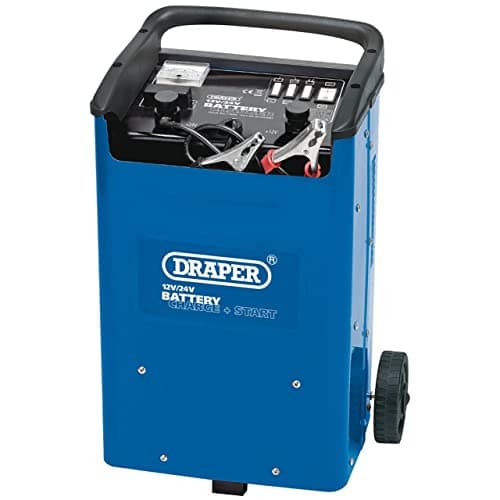Draper Battery Charger Starter 260A | 12/24V Car Battery Charger | Jump Starter Power Pack | Easy Portable | 11966