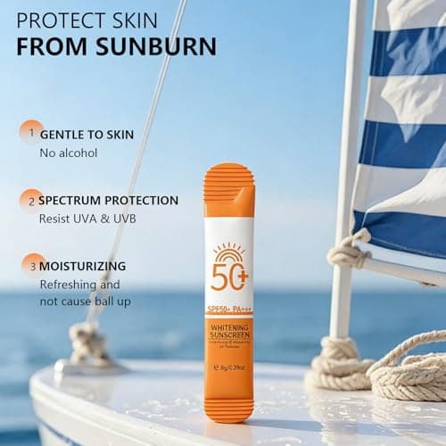 16 Pack Mini Travel Size Sunscreen - Waterproof Sun Cream SPF 50+ PA+++ - Brightening & No White Cast Sunblock - UV Protection for Outdoor, Vacations, Work Commute, Business Trips — view 2