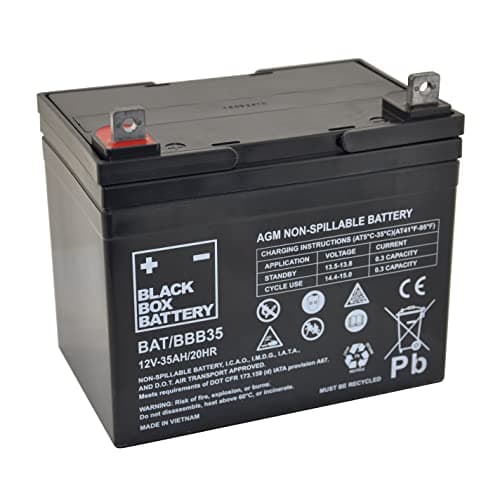 12V 35Ah Black Box Sealed Lead Acid Mobility Scooter Battery