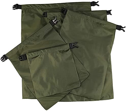 KAHEIGN 5Pcs Waterproof Dry Bags, 1.5L /2.5L /3.5L /4.5L /6L Lightweight Dry Sacks Portable Dry Bag for Outdoor Hiking Fishing Camping Use (Green) — view 3