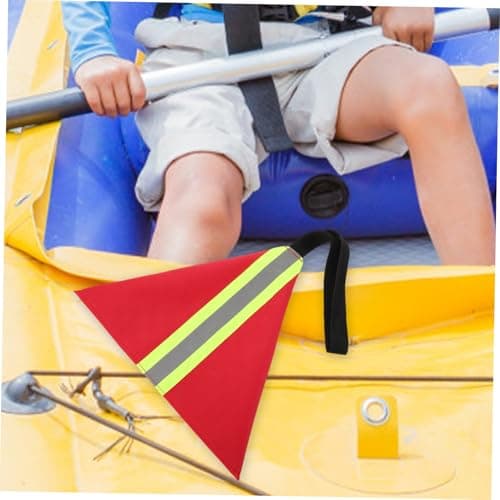 Toyvian Reflective Safety Travel Flag for Kayak and Canoe with High Visibility Oxford Cloth Material and Sturdy Webbing, for Outdoor Adventures and Water Sports Equipment — view 5