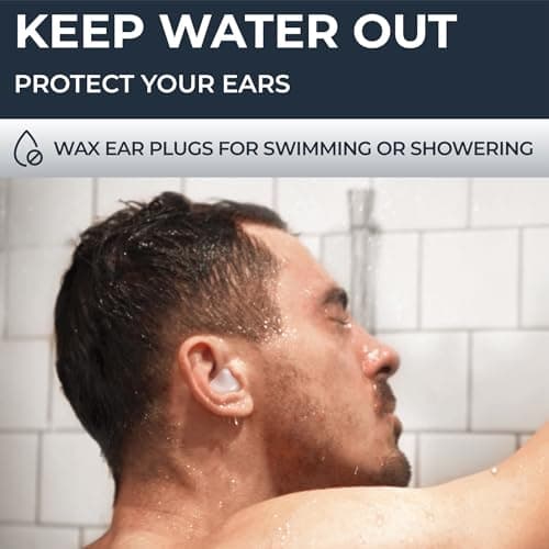 PQ Wax Ear Plugs for Sleeping, Swimming - 15 Soft Noise Cancelling Silicone Gel Wax Earplugs for Sleep and Swimmers, Ear Protection with Sound Blocking, (15-Pillows), Color: White — view 6