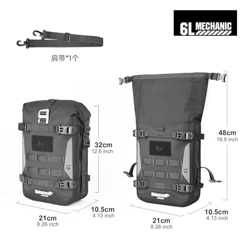 Rhinowalk Motorcycle Crash Bar Bag Waterproof 6L with Shoulder Strap (1pc) — view 2