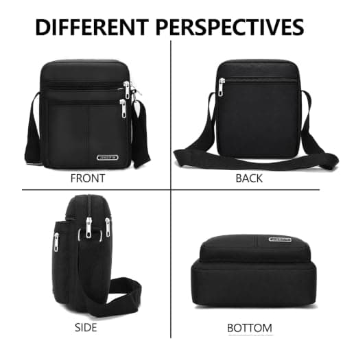 Lesbyit Lightweight Men's Shoulder Bag Waterproof Crossbody Sling Bag — view 6