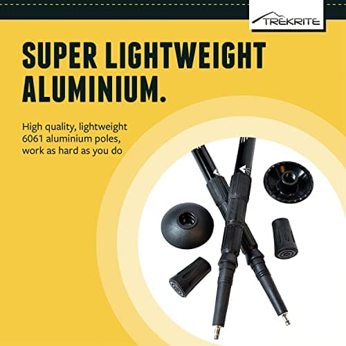 Trekrite Compact Traveller’s Walking/Hiking/Trekking Poles/Sticks - 4-Section Unisex (2pc / set/pair) - UK Based Company — view 4