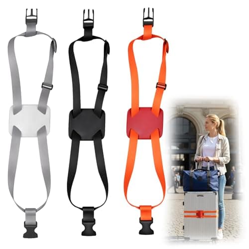 3 Pcs Luggage Connector Straps for Suitcases, Adjustable Luggage Straps for Travel, Can Hold Multiple Bags for a Seamless Travel Experience