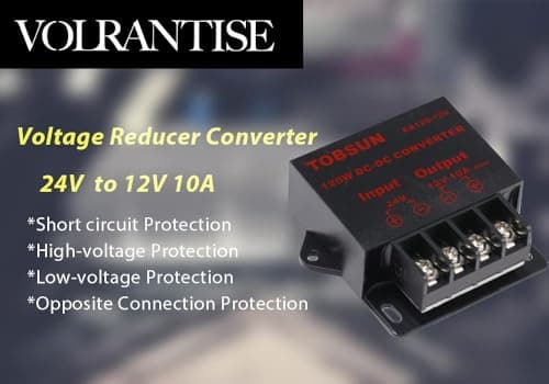 2 Pack - DC 24V to 12V 10A 120W Step Down Buck Converter, Power Converter Voltage Regulator Reducer, Compact Transformer Mini Module for Golf Cart Club Car, Truck, RV Electronics — view 2