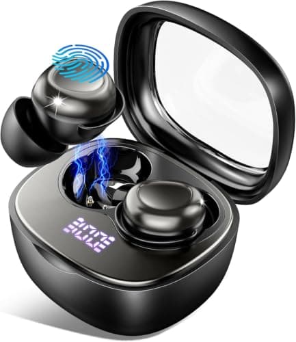 Rulefiss Wireless Earbuds, Mini Sleep Earbuds, 45H Bluetooth 5.4 Headphones
