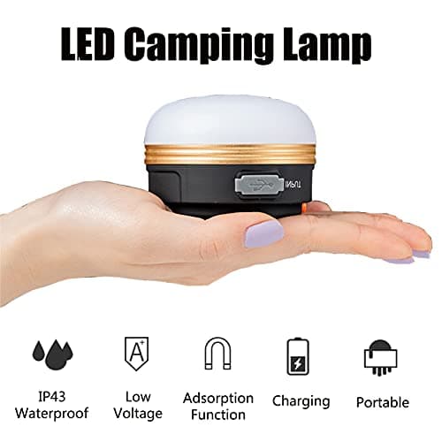 Yizhet Camping Lights, 2 Pcs Camping Lantern & Power Bank USB Rechargeable — view 3