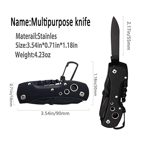 HONZIN Swiss Style Multi Function Pocket Knife - for Every Day use Including Outdoor Survival Fishing — view 3