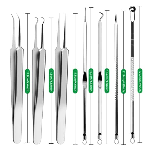 Rovelin Blackhead Remover Tool Kit, Stainless Steel Comedone Extractor Set — view 2