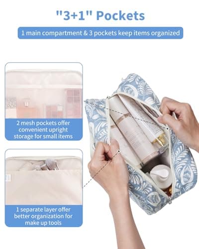 Narwey Large Toiletry Bags for Women,Travel Wash Bag Women for Toiletries — view 2