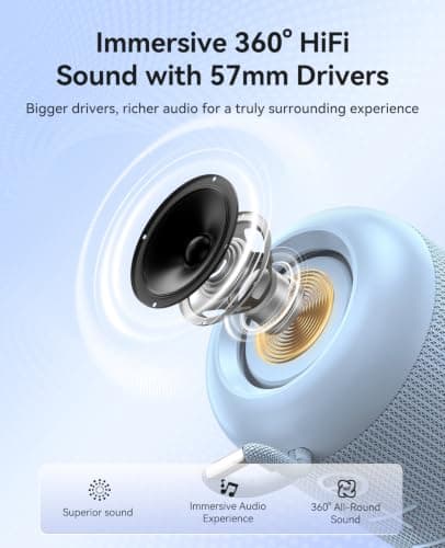 ORICO Mini Portable Bluetooth Speaker, with IPX5 Waterproof Speaker — view 3