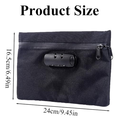Smell Proof Bag with Combination Lock, Waterproof Travel Storage Pouch — view 2